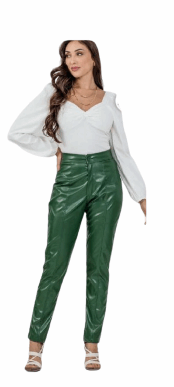 Calça de Couro Ecológico Averrzi