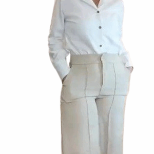 Calça Pantalona  em Linhão